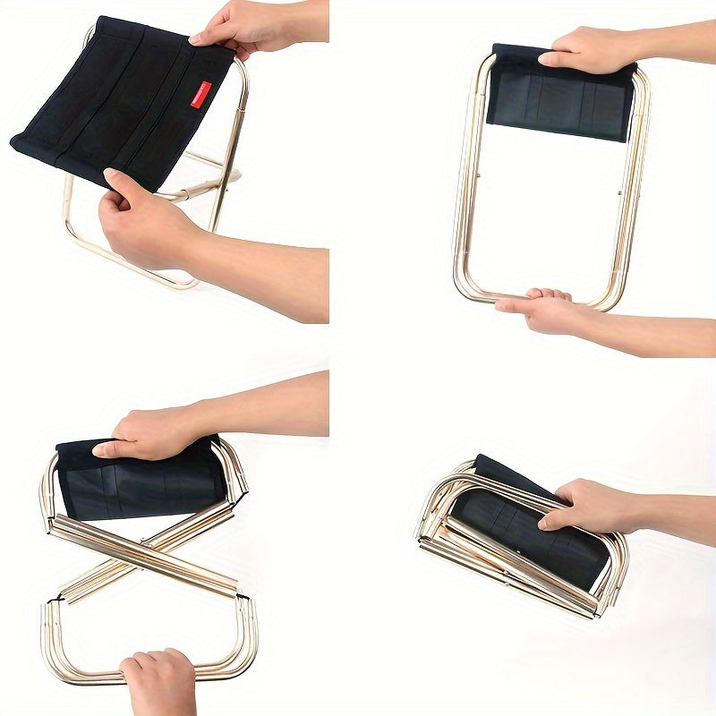 Ultralight Aluminum Alloy Folding Stool for Outdoor Camping