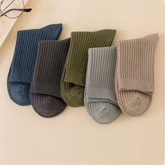 Men's High Stretchy Crew Socks Comfortable Breathable for Autumn and Winter