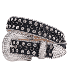 Western Rhinestones Crystal Studded Belts Cowgirl Cowboy