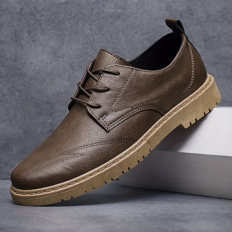 Men's Derby Lace-up Dress Shoes for Office Business Formal Events