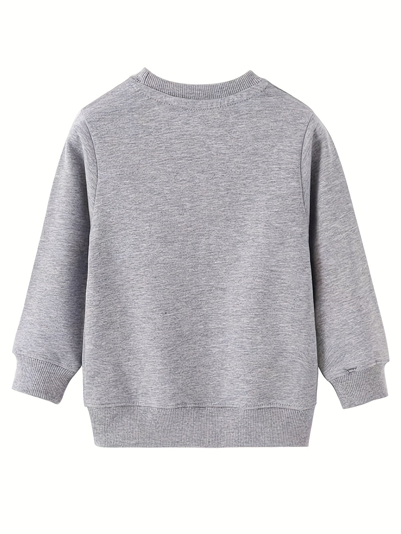 Kid's Dino Pattern Sweatshirt Crew Neck Long Sleeve Top