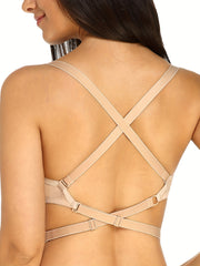 Solid T Shirt Bra Breathable Push Up Lingerie