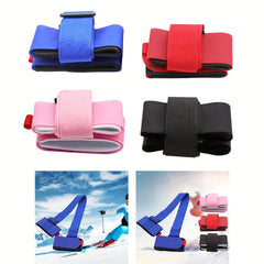 Adjustable Skiing Pole Shoulder Hand Carrier Straps For Ski Snowboard