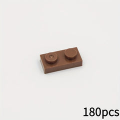 180pcs 1 x 2 Building Blocks Set - MOC 3023 ABS Material