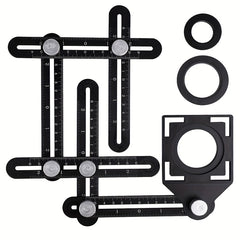 Aluminum Alloy Angle Finder Universal Ruler Drill Guide