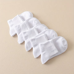 10 Pairs Short Solid Socks Women's Stockings & Hosiery
