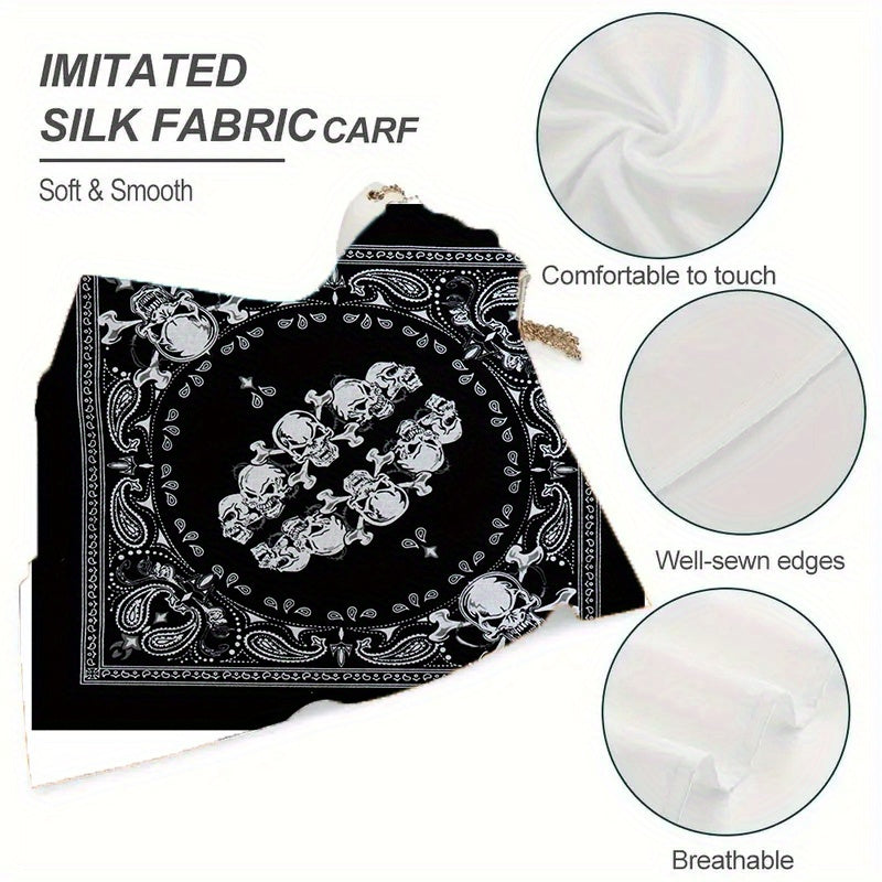 Customizable Square Scarf for Women and Men Soft Polyester Shawl Ideal Gift
