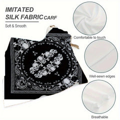 Customizable Square Scarf for Women and Men Soft Polyester Shawl Ideal Gift