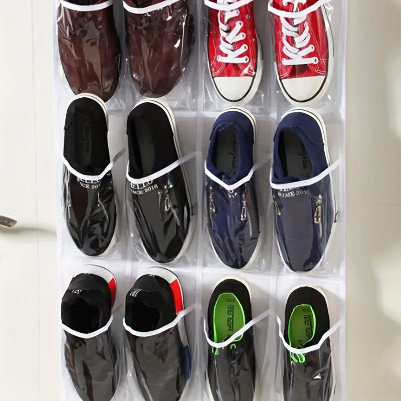 Over The Door Shoe Storage Rack 24 Deep Pockets Organizer