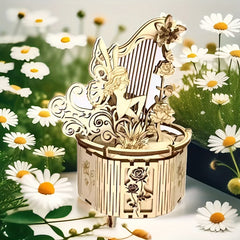 DIY Harp Music Box Science Puzzle for Mother's Birthday Gift