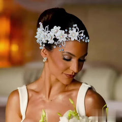 Retro Princess Style Bridal Hair Comb with Sweet and Floral Design