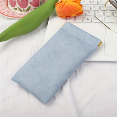 Portable Travel PU Leather Eyeglasses Case Soft Sunglass Organizer Pouch
