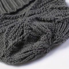 Men's Winter Jacquard Beanies Argyle Pattern Warm Hat