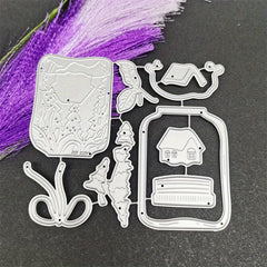 1pc Drift Bottle Metal Cutting Dies Stencil For Greeting Card Decoration