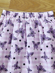 Girls Butterflies T-Shirt & Pleated Skirt Set