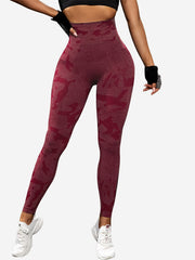 High Waisted Yoga Pants Camouflage Print Leggings