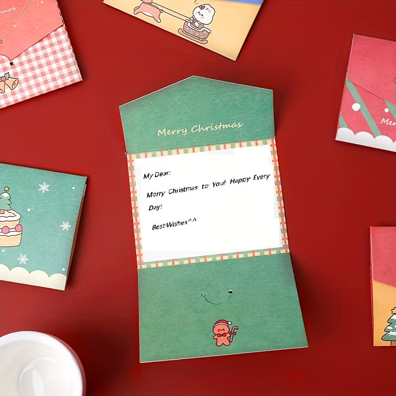 12pcs Christmas Greeting Card Assorted Styles Holiday Blessing Card Set