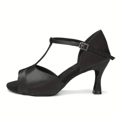 Women's Non-slip Latin Dance Sandals Medium Heel Lightweight Shoes