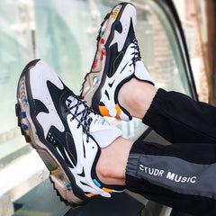 Shock Absorption Lace Up Sneakers Autumn & Winter