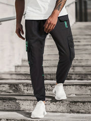 Big Pocket Joggers Men's Casual Loose Fit Drawstring Pants