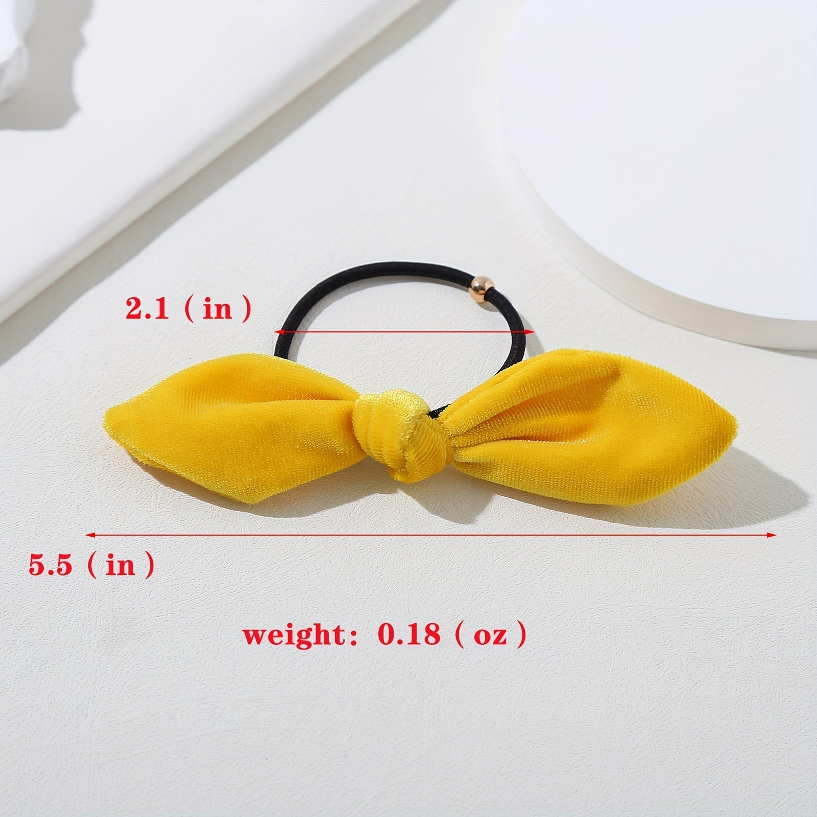 8pcs Minimalist Bow Hair Tie Scrunchie Ponytail Holder
