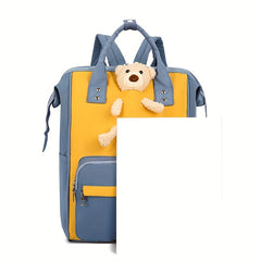 Bear Mommy Bag Large Capacity Waterproof Backpack