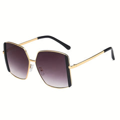 Vintage Oversized Square Sunglasses Gradient Lens UV400