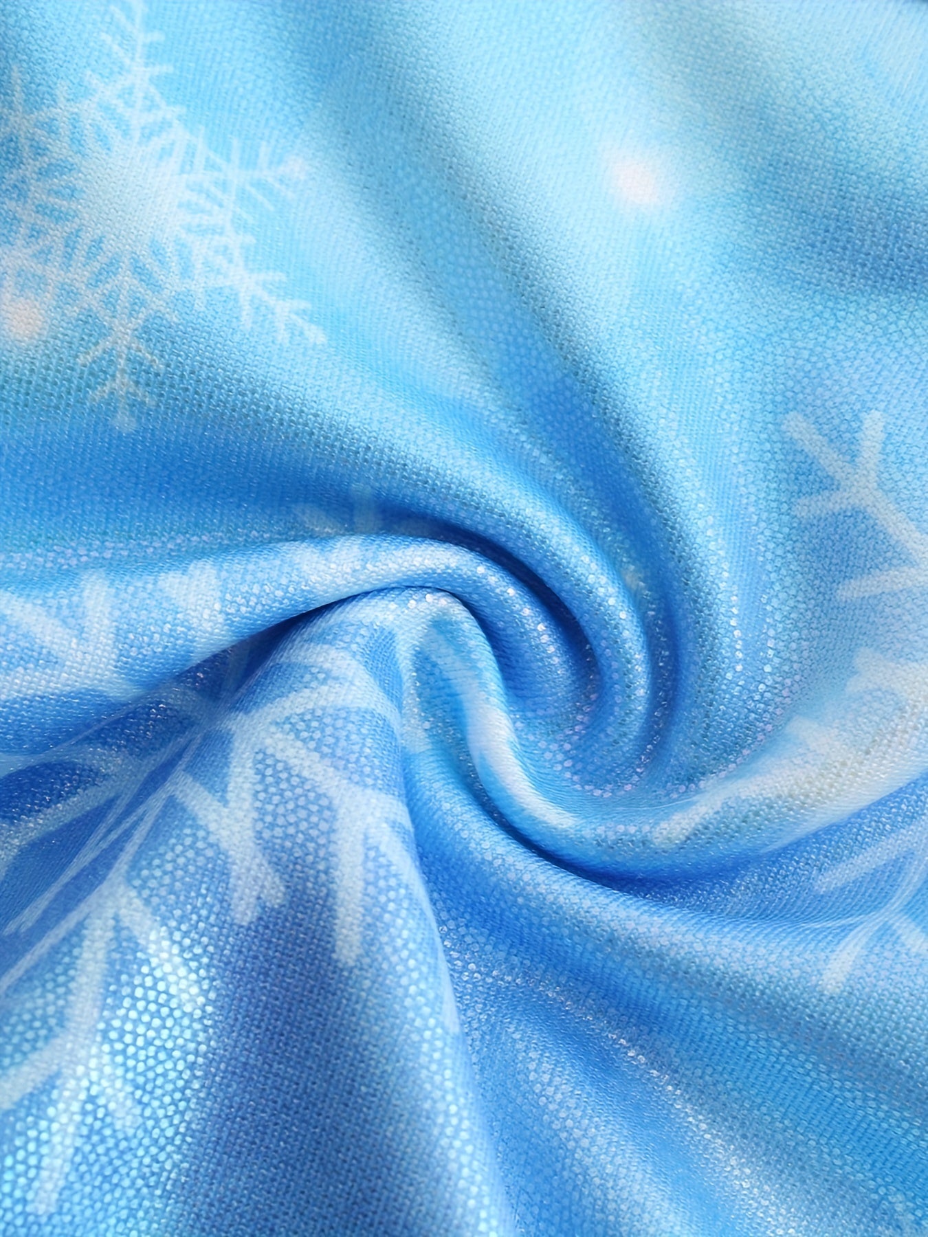 Snowflake Graphic Ballet Leotard Sleeveless Gymnastics Dance Suit