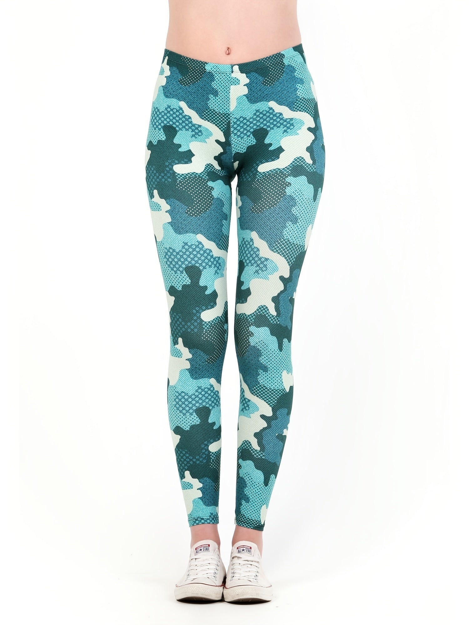 Camo Print High Waist Slim Leggings