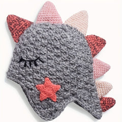 Hand knitted Wool Dinosaur Children's Hat