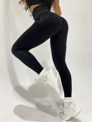 Tummy Control Sports Leggings Wide Waistband Yoga Pants Women's Activewear