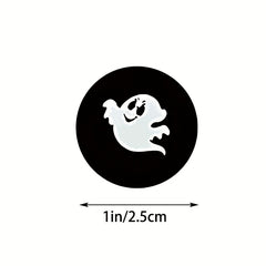 500pcs Halloween Cartoon Stickers Roll Funny Sealing Stickers