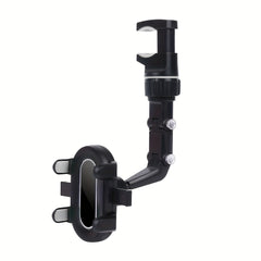 360 Degree Car Phone Holder Rearview Mirror Seat Hanging Clip Bracket