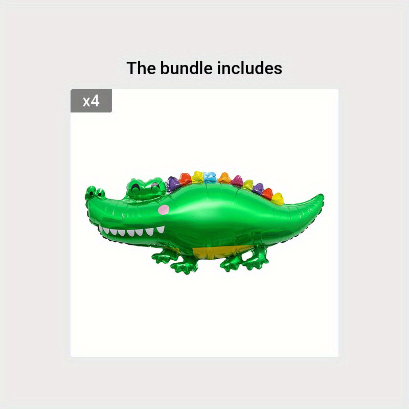 Crocodile Aluminum Foil Balloon for Kids Birthday Party Decoration