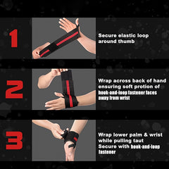 Weight Lifting Wrist Wrapping Band Fitness Wrist Straps For Powerlifting