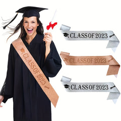 Striped Stoles Graduation Shoulder Belt Class Of Ribbon