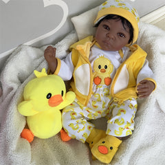 Adorable 55-88cm Lifelike Reborn Doll with Cloth Body & Hand Rooted Hair