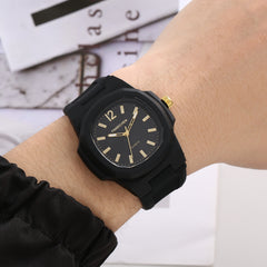 Quartz Watch Silicone Strap For Watching Time