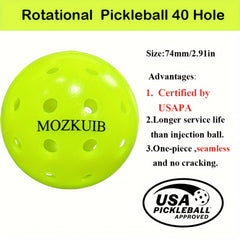 High Bounce Durable 40 Hole Outdoor Pickleball Set