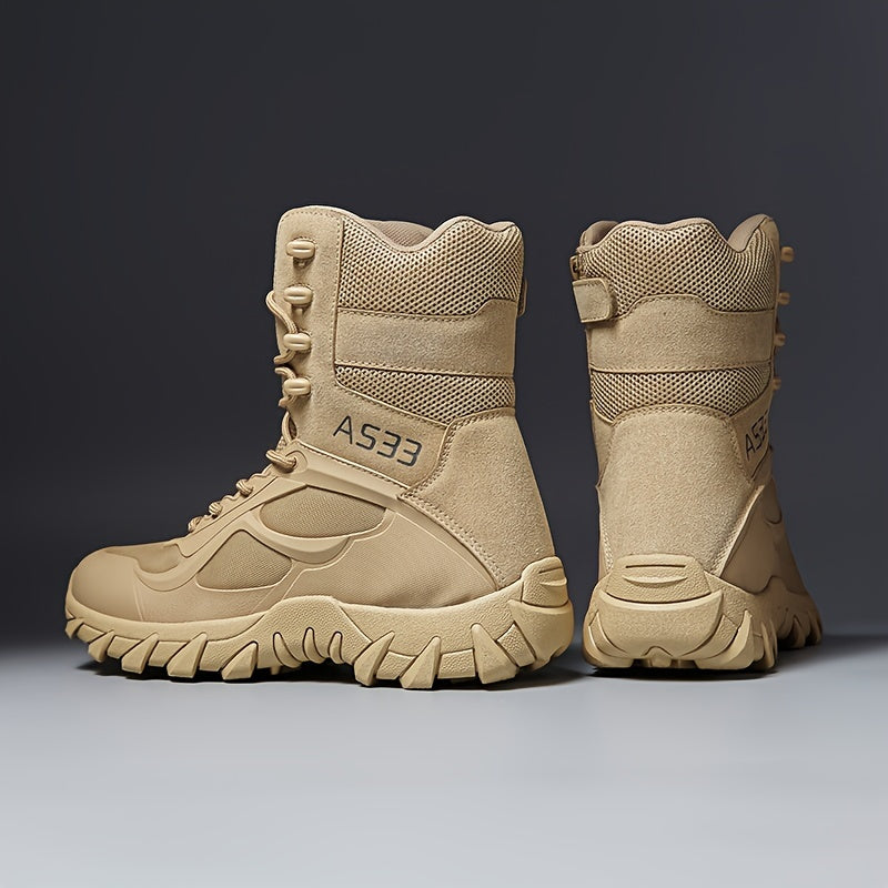 Men's High Top Military Style Hiking Boots