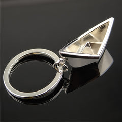 Sailing Paper Boat Keychain Key Rings Backpack Decor