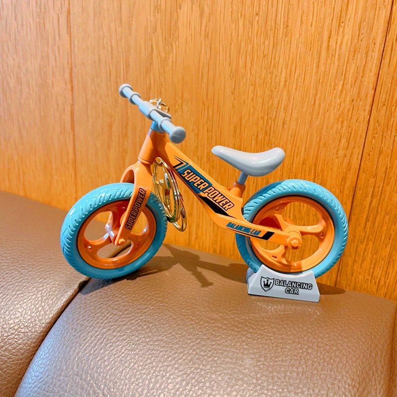 Movable Sliding Bicycle Key Chain Couple Jewelry Small Gift