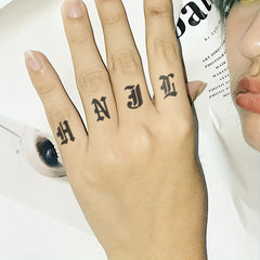 Tattoo Stencil & Dye Set - Totem Character Pattern - Semi-Permanent