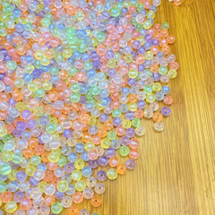 60pcs 8mm Mermaid Round Acrylic Spacer Beads for DIY Jewelry Necklace Bracelet
