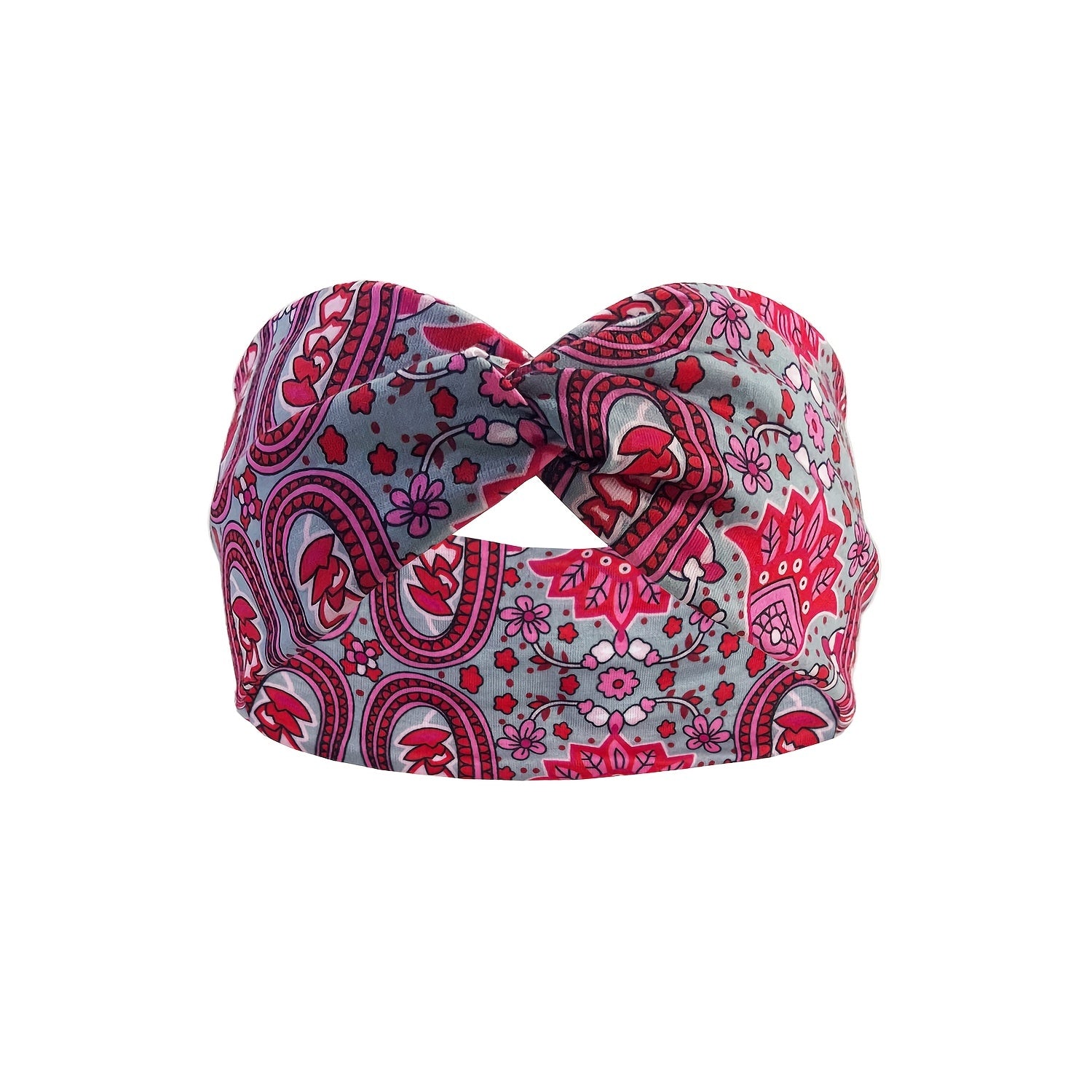 Boho Colorful Printed Sports HeadBand for Workout Running