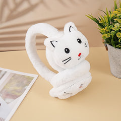 Cartoon Cat Plush Earmuffs Winter Ear Warmers Hand Washable