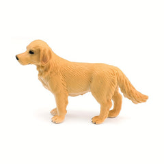 Golden Retriever Dog Figurine PVC Toy Mixed Colors