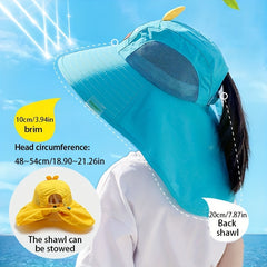 Girls UV Protection Sun Hat Breathable Fisherman Hat