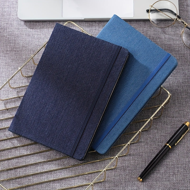 Fashionable A5 Denim Notebook Hardcover for Literary Hand Accounts & Notetaking