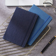 Fashionable A5 Denim Notebook Hardcover for Literary Hand Accounts & Notetaking